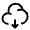 Cloud Download Icon from Solar Linear Set