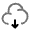 Cloud Download Icon from Solar Line Duotone Set