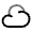 Cloud Icon from Solar Line Duotone Set