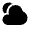 Cloud Sun Icon from Solar Bold Set