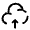Cloud Upload Icon from Solar Broken Set