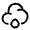 Cloud Waterdrop Icon from Solar Linear Set