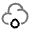 Cloud Waterdrop Icon from Solar Line Duotone Set