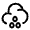 Cloud Waterdrops Icon from Solar Linear Set