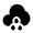 Cloud Waterdrops Icon from Solar Bold Set