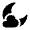 Cloudy Moon Icon from Solar Bold Set