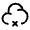 Clound Cross Icon from Solar Linear Set