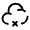 Clound Cross Icon from Solar Broken Set