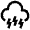 Electric Storm Icon from Atlas Line Set