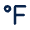 Fahrenheit Line Icon from Mingcute Line Set