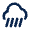 Heavy Rainstorm Line Icon from Mingcute Line Set