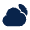 Moon Cloudy Fill Icon from Mingcute Fill Set