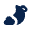 Partly Cloud Night Fill Icon from Mingcute Fill Set