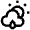 Partly Cloudy Rain Icon from Atlas Line Set