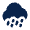 Rainstorm Fill Icon from Mingcute Fill Set