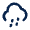 Showers Line Icon from Mingcute Line Set