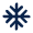 Snowflake Line Icon from Mingcute Line Set
