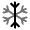Snowflake Icon from Solar Line Duotone Set