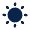 Sun Fill Icon from Mingcute Fill Set