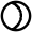 Sun Moon Icon from Atlas Line Set