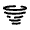 Tornado Small Icon from Solar Linear Set