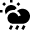 Weather Cloudy Rain Icon from Nova Solid Set
