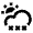 Weather Cloudy Snow 1 Icon from Nova Line Set