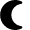 Weather Moon Crescent 1 Icon from Nova Solid Set