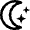 Weather Night Star 1 Icon from Nova Line Set