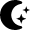 Weather Night Star 1 Icon from Nova Solid Set