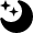 Weather Night Star Icon from Nova Solid Set