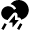 Weather Rain Storm Icon from Nova Solid Set