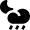 Weather Raining Night Icon from Nova Solid Set