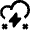 Weather Snow Storm Icon from Nova Line Set