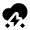 Weather Snow Storm Icon from Nova Solid Set