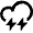 Weather Storm Icon from Nova Line Set