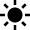 Weather Sun Icon from Nova Solid Set