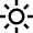 Weather Sun Icon from Nova Line Set