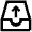 Arrow Up Papertray Icon from Atlas Line Set