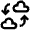 Cloud Arrows Icon from Atlas Line Set