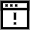 Exclamation Website Icon from Atlas Line Set