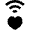 Wifi Network Favourite Heart Icon from Nova Line Set