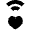 Wifi Network Favourite Heart Icon from Nova Solid Set