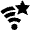 Wifi Network Favourite Star Icon from Nova Solid Set
