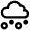 Snow Cloud Icon from Atlas Line Set