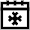 Winter Calendar Icon from Atlas Line Set