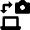 Wireless Network File Transfer Camera Icon from Nova Solid Set