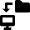 Wireless Network File Transfer Folder Icon from Nova Solid Set
