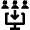 Wireless Network Mutiple User Input Icon from Nova Line Set