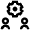 Cogwheel Settings People Icon from Atlas Line Set